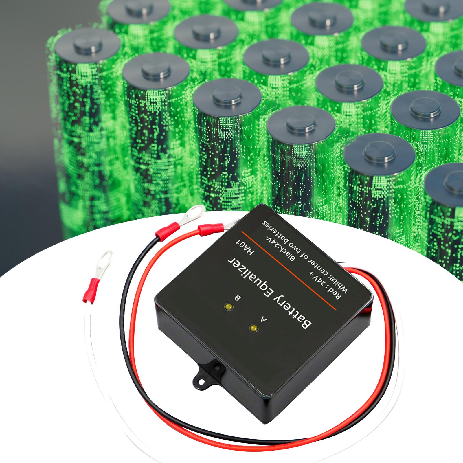 Power Banks - อุปกรณ์ปรับสมดุลแบตเตอรี่ 24V สำหรับแบตเตอรี่ตะกั่วกรด 2x12V ช่วยยืดอายุการใช้งานและปกป้องระบบพลังงานแสงอาทิตย์