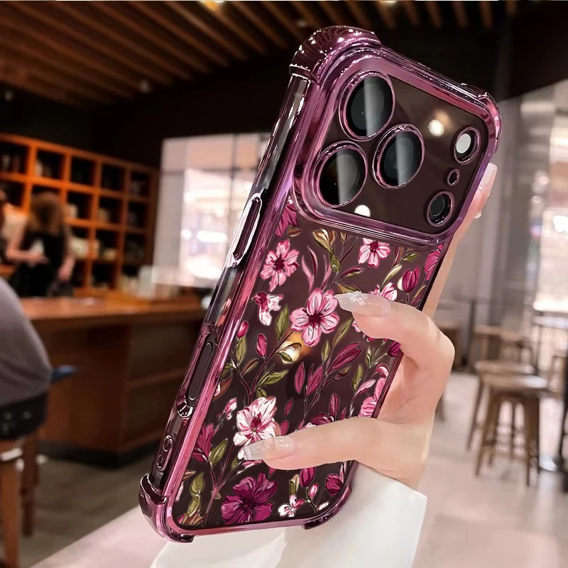 เคสลายดอกไม้สีแดงวินเทจ สำหรับ - Vintage Floral Pattern Soft Case บทวิจารณ์และราคา