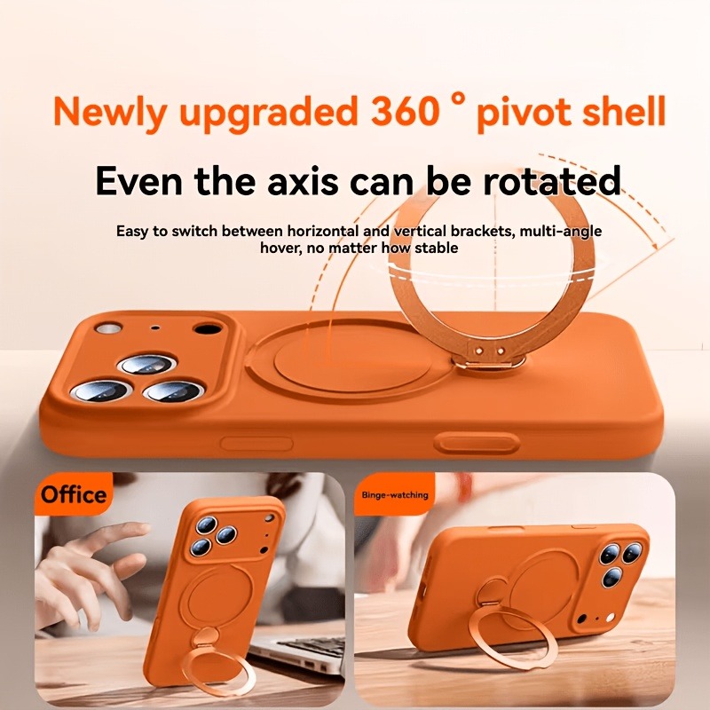 เคสโทรศัพท์ซิลิโคนเหลวพร้อมขาต - Liquid Silicone Magnetic Phone Case บทวิจารณ์และราคา