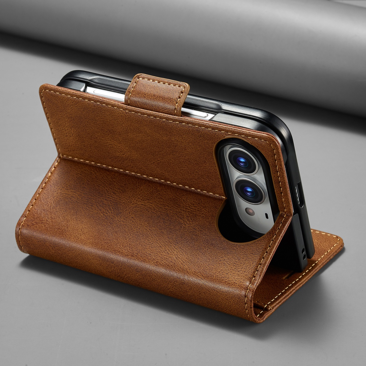 กระเป๋าใส่บัตรและโทรศัพท์มือถื - Leather Wallet Card Holder Phone Cover บทวิจารณ์และราคา