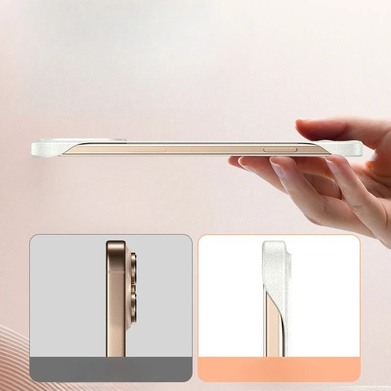 เคสโทรศัพท์แบบไร้ขอบ ลายหินทรา - Ultra Thin Frameless Phone Cover บทวิจารณ์และราคา