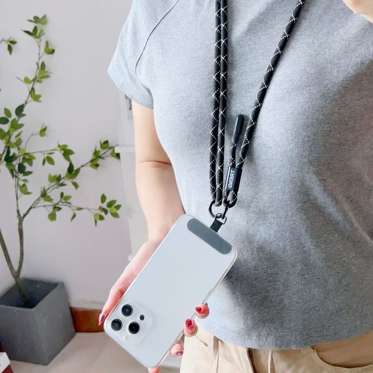 สายคล้องโทรศัพท์แบบปรับได้ ป้อ - Crossbody Lanyard Neck Strap Case บทวิจารณ์และราคา